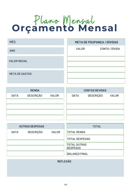 Orçamento Mensal